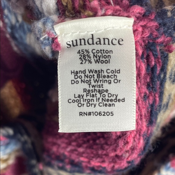 Sundance Cardigan Wool Blend Sweater Size PM - Picture 9 of 9